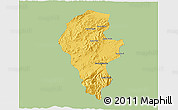 Savanna Style 3D Map of Iribarren, single color outside