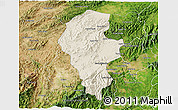 Shaded Relief 3D Map of Iribarren, satellite outside