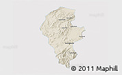 Shaded Relief 3D Map of Iribarren, single color outside