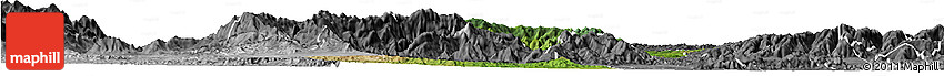 Satellite Horizon Map of Iribarren, desaturated