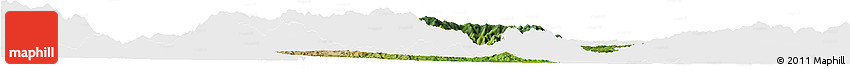 Satellite Horizon Map of Iribarren, single color outside