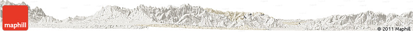 Shaded Relief Horizon Map of Iribarren, lighten