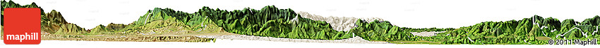 Shaded Relief Horizon Map of Iribarren, satellite outside