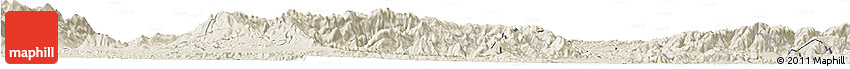 Shaded Relief Horizon Map of Iribarren
