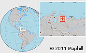 Gray Location Map of Iribarren