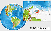 Physical Location Map of Iribarren, highlighted country, highlighted parent region
