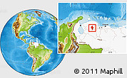 Physical Location Map of Iribarren, highlighted country