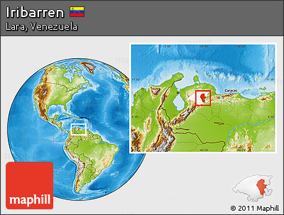 Physical Location Map of Iribarren, highlighted parent region