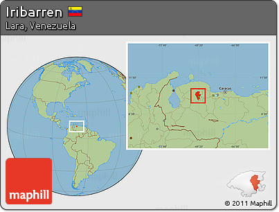 Savanna Style Location Map of Iribarren