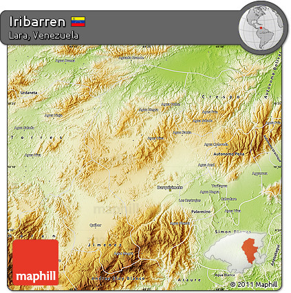 Physical Map of Iribarren