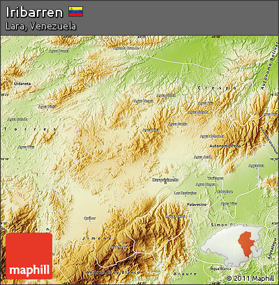 Physical Map of Iribarren