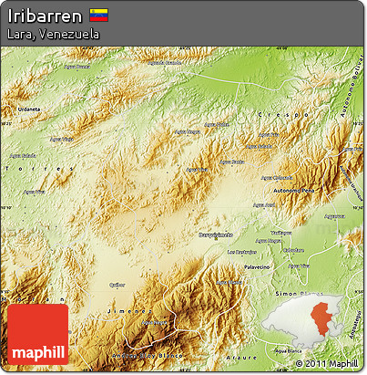 Physical Map of Iribarren