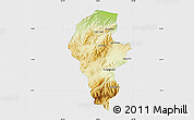 Physical Map of Iribarren, single color outside