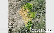 Satellite Map of Iribarren, semi-desaturated