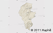 Shaded Relief Map of Iribarren, cropped outside