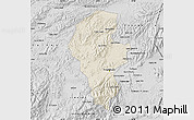 Shaded Relief Map of Iribarren, desaturated