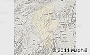 Shaded Relief Map of Iribarren, semi-desaturated