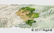 Satellite Panoramic Map of Iribarren, lighten