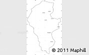 Blank Simple Map of Iribarren, cropped outside
