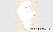 Classic Style Simple Map of Iribarren, single color outside