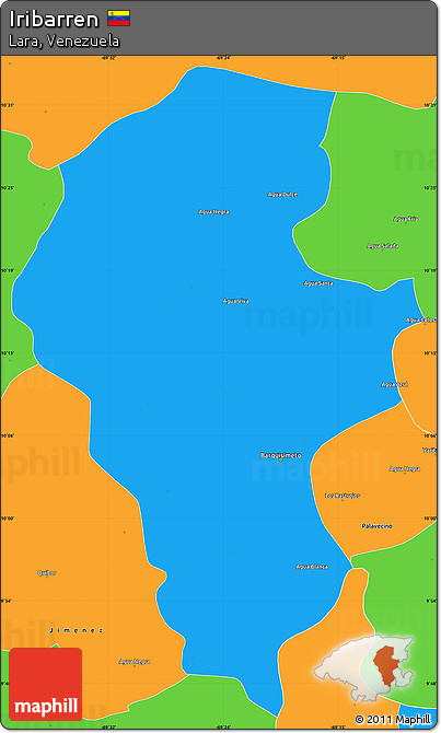 Political Simple Map of Iribarren