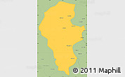 Savanna Style Simple Map of Iribarren