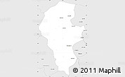 Silver Style Simple Map of Iribarren