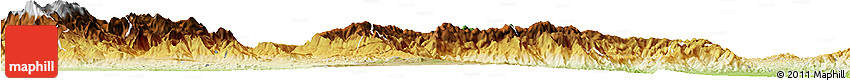 Satellite Horizon Map of Jimenez, physical outside