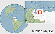 Savanna Style Location Map of Jimenez, highlighted country, hill shading