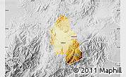 Physical Map of Jimenez, lighten, desaturated