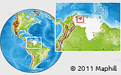 Physical Location Map of Moran, highlighted country, highlighted parent region, within the entire country