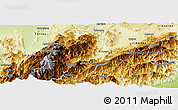 Physical Panoramic Map of Moran