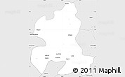 Silver Style Simple Map of Moran