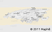 Classic Style Panoramic Map of Lara, single color outside