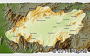 Physical 3D Map of Torres, darken