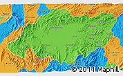 Political 3D Map of Torres