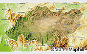 Satellite 3D Map of Torres, physical outside