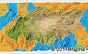 Satellite 3D Map of Torres, political outside