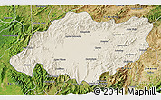 Shaded Relief 3D Map of Torres, satellite outside