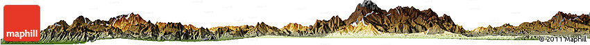 Physical Horizon Map of Torres, darken