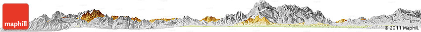 Physical Horizon Map of Torres, lighten, desaturated