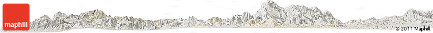 Shaded Relief Horizon Map of Torres, semi-desaturated Shaded Relief Horizon Map of Torres, semi-desaturated