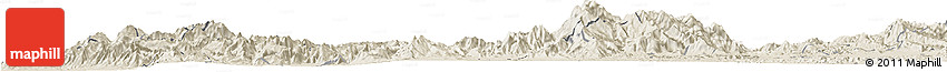 Shaded Relief Horizon Map of Torres