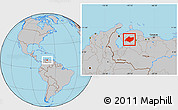 Gray Location Map of Torres