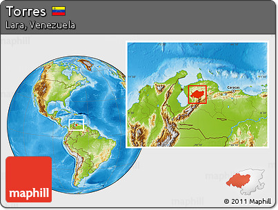 Physical Location Map of Torres