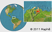 Satellite Location Map of Torres
