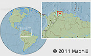 Savanna Style Location Map of Torres, within the entire country, hill shading