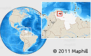 Shaded Relief Location Map of Torres, highlighted country, highlighted parent region, within the entire country