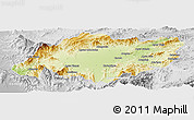 Physical Panoramic Map of Torres, lighten, desaturated