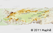 Physical Panoramic Map of Torres, lighten